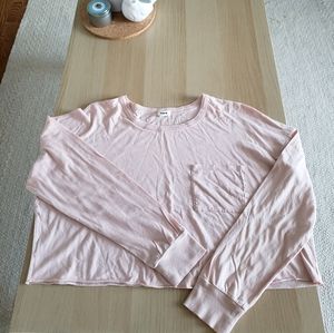 Garage Pink Cropped Shirt